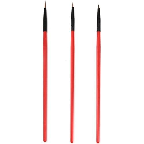 3Pcs/Set Nail Art Liner Painted Brush Thin Stripe Line Drawing Pen DIY UV Gel Tips French Supplies Design Manicure Tool 5/7/11mm