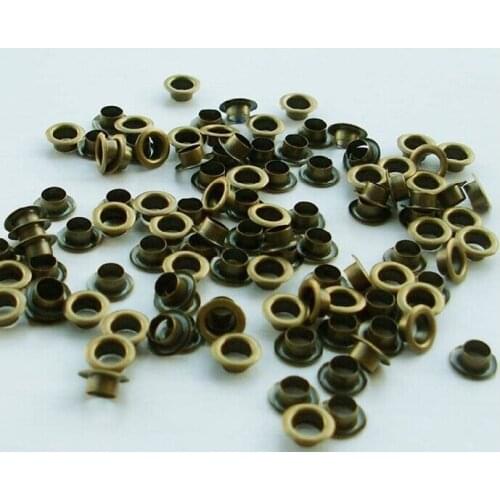 8*4mm AntiqBronze Round Grommet Eyelet Free Shipping Wholesale