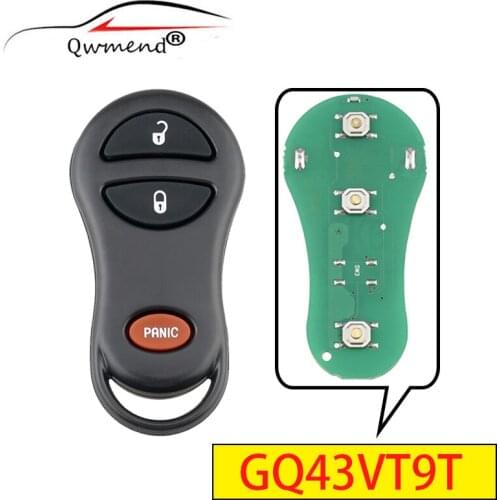 GQ43VT9T 3 Buttons Car Remote Key for Jeep Grand Cherokee 1998-2004 Smart Car Keyless 315Mhz 56036859