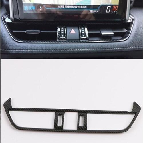 For Toyota RAV4 RAV 4 2019 2020 Car Interior Middle Console Air Vent Outlet Cover Trim Decoration Car Styling Accessories