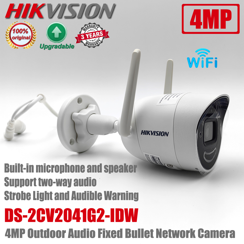 Hikvision DS-2CV2041G2-IDW and DS-2CV2046G0-IDW 4MP Outdoor Audio Wifi Wireless Fixed Bullet Network CCTV IP Camera