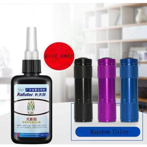 2020 New 50G Brand New Strong 50ml Kafuter UV Glue Curing Adhesive K-302 UV Curing Adhesive Crystal Glass and Metal Bonding Glue