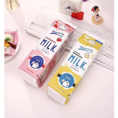 DL S305 Korea creative cartoon milk box bag cute bulk bags wholesale Stationery Stationery office supplies for students