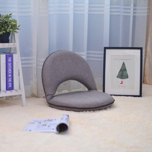 Padded Floor Chair with Adjustable Backrest Living Room Furniture Leisure Chair For Meditation, Seminars, Reading, TV Watching