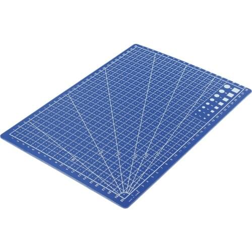 Newest Blue A4 Grid Lines Self Healing Cutting Mat Craft Card Fabric Leather Paper Board