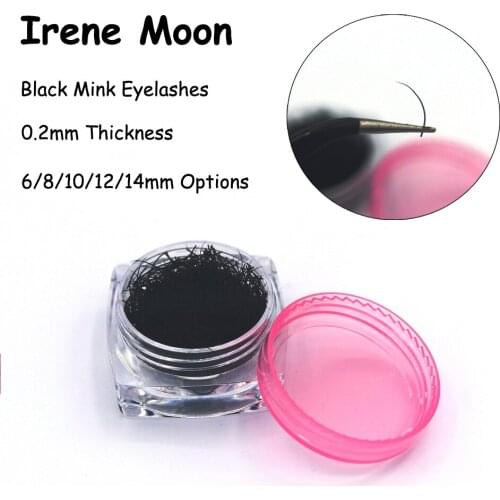 Individual False Eyelash Premium Mink Eyelashes Black Soft Eyelash Extension Makeup Lashes Single Loose Lashes C Curl 0.20mm