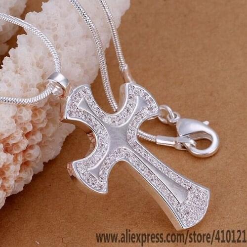 P236_2 Lucky Charm Silver Color Pendants For Women Jewelry Necklace Girl Lady Accessories Fashion Pendant Cross Ax /fnkaoes