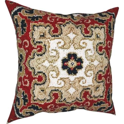 Persian Boho Ethnic Pillowcase Home Decorative Antique Bohemian Floral Cushion Cover Throw Pillow for Sofa Double-sided Printing