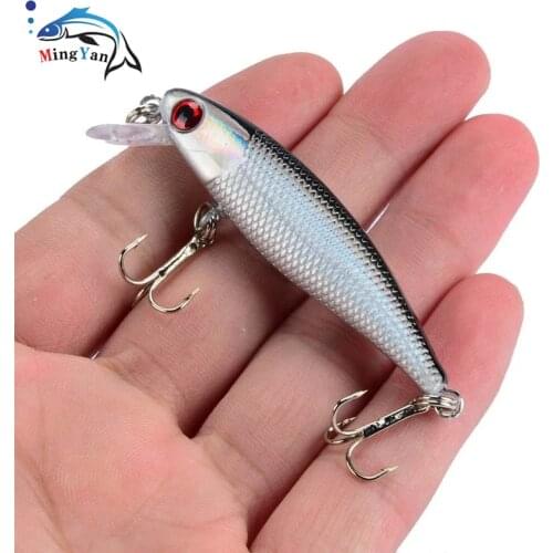 1PCS 6.5cm 4.5g Fishing Lure Quality Minnow Lure 3D Eyes Plastic Hard Bait Pesca Artificial Jig Wobblers Crankbait Fishing Bait