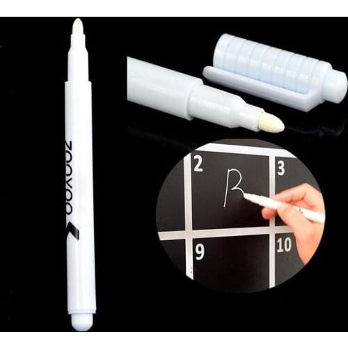 White Liquid Chalk Pen Erasable Pen for Chalkboard Blackboard Nursery Wall Sticker for Kids Room Removable Vinyl Wall Decal