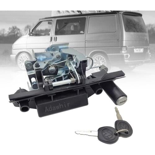 Car Rear Tailgate Handle with Lock Closure Keys for VW Transporter Caravelle/Eurovan 1991-2004 701829239F 703829239E 703829239D