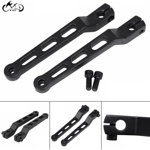 1Pair Motorcycle Black Heel/Toe Gear Shift Lever Arms For Harley Touring Road Electra Street Glide Road King FLHR Ultra Limited