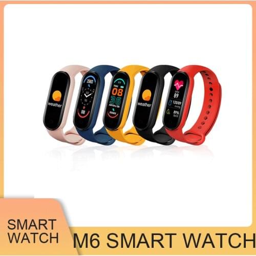 M6 Smart Watches Smart Band Sport Fitness Tracker Pedometer Heart Rate Blood Pressure Monitor Bluetooth-compatible Bracelet