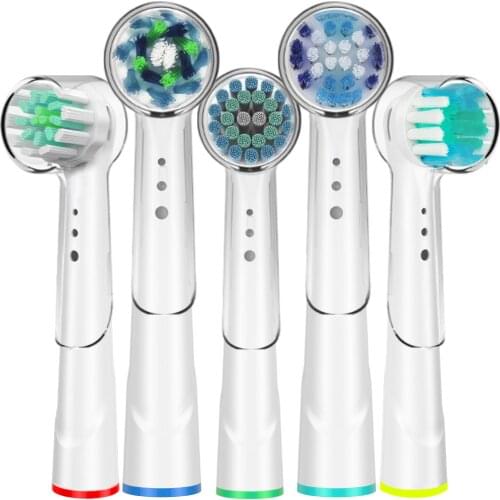 4Pcs Various Models Toothbrush Heads with Caps Replacement for Oral B Toothbrush Heads Fit Advance Power/Pro Health/Triumph