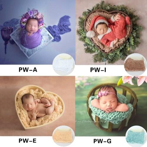 Knitted Blanket Newborn Baby Photo Prop Chunky Baby Blanket Photography Prop Basket Filler Stuffer Photography Wrap