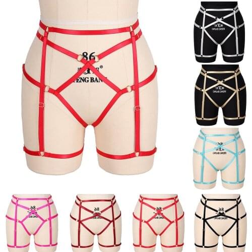 Ladies corset sexy lingerie leg waistband black red lingerie garter belt elastic panties temptation shorts