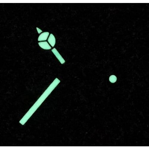 Gold Watch Pointer Hands for SKX SBBN SRP NH35A NH36A MOD 7S26 SBDX001 SBDC001 SKX007 SRP777 Movement with Green Blue Luminous