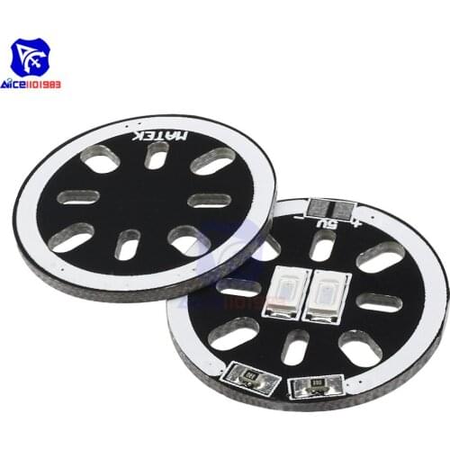Diymore 2PCS/Set Matek Systems Round 1806 2204 2206 Motor Mount LED Navigation Light Board for FPV QAV180 ZMR180 QAV250 ROBOCAT