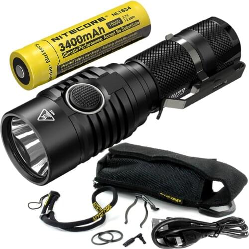 2020 NITECORE MH23 1800 Lumens CREE XHP35 HD LED Rechargeable Lamp Waterproof Flashlight With 18650 Battery Free Shipping