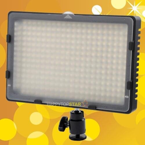 Powerful 304 pieces Lamp Bulb LED Video Light Lamp Panel Dimmable Camera Camcorder for Canon Panasonic Nikon Sony Samsung Fuji