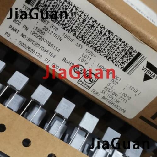 50PCS NEW PH BC MKT370 0.15UF/100V P5MM 154/100V film capacitor VISHAY MKT 370 150NF 0.15UF 154 100V