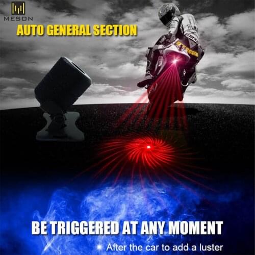 Car Laser Light Tail Fog Light Auto Brake Parking Lamp Rearing Warning Project Ambient Light one light 6 Pattern Anti Collision