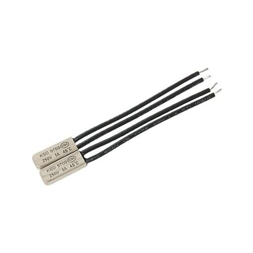 2pcs KSD9700 NC 45C Bimetal Thermostat Temperature Switch