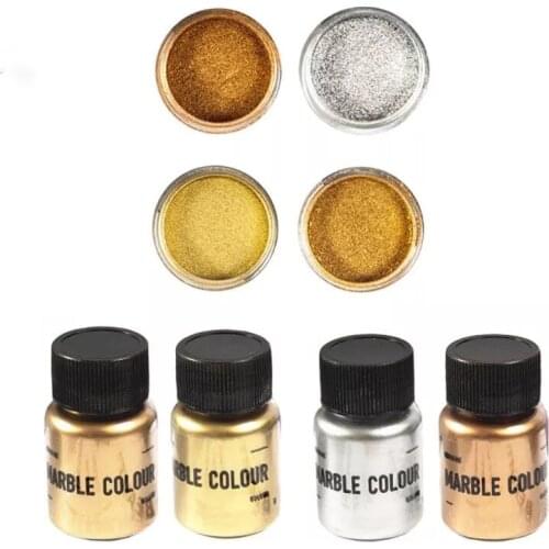 15g Shimmer Metallic Powder Resin Pigments Gold Silver Color Pearlescent Colorant Pigment Dye UV Resin Epoxy For Jewelry Making
