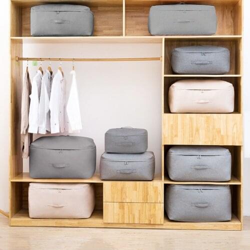 Large Capacity Quilt Clothes Storage Bag Family Save Space Blanket Pillow Organizer Folding Underbed Pouch Wardrobes Accessories