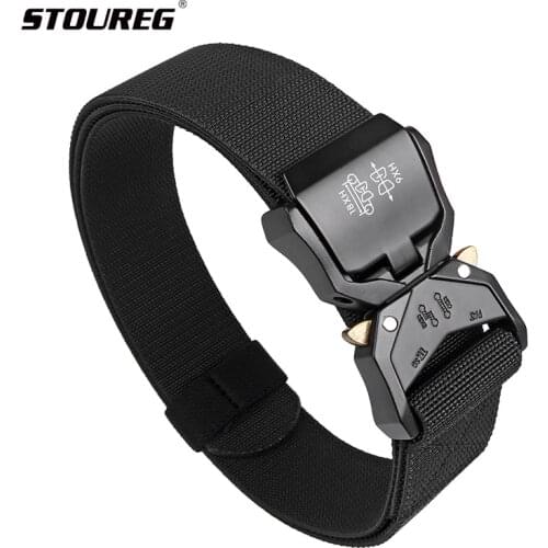 Breathable Outdoor Battle Belt,Adventure Metal Quick Release Tactical Belt Waistband,Mens Thick Nylon Tactical Waist Belts