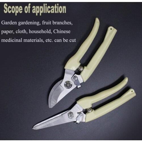 Fruit Tree Pruning Garden Branches Straight Cutting Flower Cutting Garden Tools Kitchen Scissors Stainless Steel