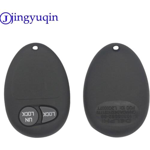 Jingyuqin 2PCS Universal Car Key Shell 2 Buttons FOB Remote Case Cover For Buick Hummer H3 2009 H3T Without Key Chip