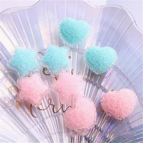 10Pcs/lot Simulation Sugar Heart Star Flatback Resin Cabochon DIY Accessories Embellishments for Scrapbooking Decoration Crafts