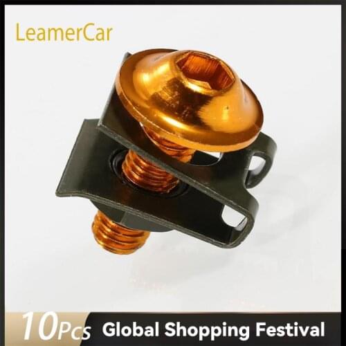 M6 6mm Sportbike Fairing Body Bolt Kit Screw Bodywork Screws Nut Fastener Clip Nut Auto Replacement Bolts Accessories Parts