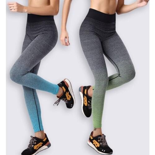 New Women Girls Gymming High Waist QUICK-DRY Workout Push up Leggings Bodybuilding Sporting Runs Slim Fitness Yogaing Clothing