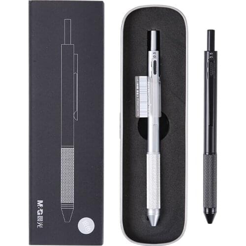 M&G Full metal multi-function pen automatic pencil color ball pen to learn office supplies ADPY3501