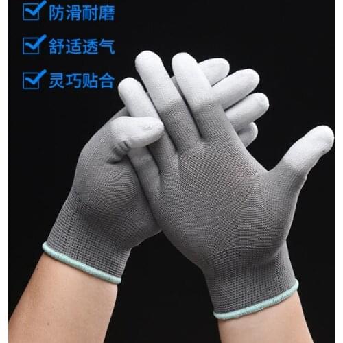 Mens youth boys outdoor Gloves non-slip wear-resistant nylon coating breathable men and women stretch gloves