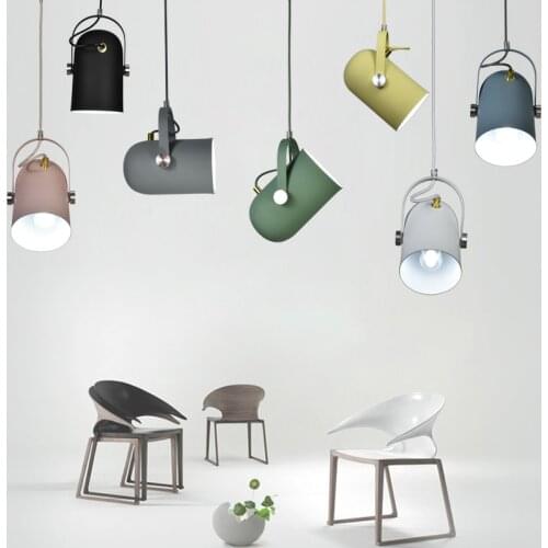 Nordic Minimalism Droplight Angle Adjustable E27 Small Pendant Lights, Home Decor Lighting Lamp And Bar Showcase Spot Light