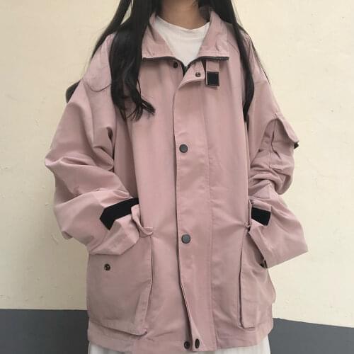 2021 new autumn and winter loose Korean versatile casual top womens fashion retro Hong Kong style work coat