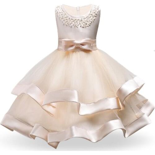 Girl Dress for Wedding Party Sequins Flowers Princess Girls Dresses Summer Girl Ball Gown Dresses Red/Purple