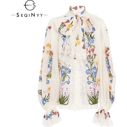 SEQINYY Long Blouses
