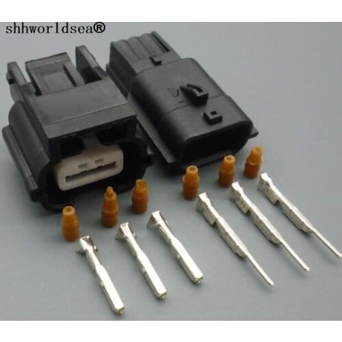 Shhworldsea 3 Pin 0.6mm auto Waterproof Male Female Electrical Wire Connector plug For 7283-8852-30 7282-8852-30 Car Plug