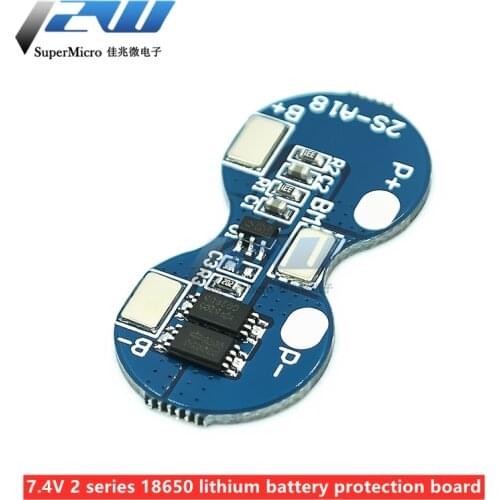 2S Li-ion 18650 lithium battery charger, 7.4V protection board, over-current, over-discharge protection, 4A, 2 Series, BMS