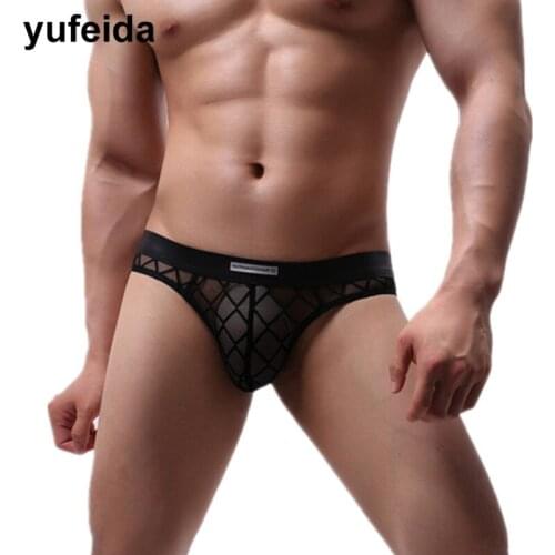 Sexy Mens Briefs Bikini Mens Underwear Gay Sexy Sheer Underpants Bulge Pouch Slip Homme Panties Nightwear Swimwear Jockstrap