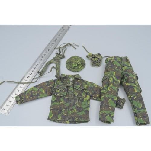 1/6 Soldier Us Army British Army Special Forces Camouflage Clothes Hats Magazine Bag Dolls Toy Set Action Figure Combat Clothes