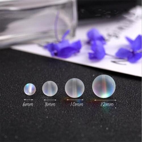 10pcs/lot creative colorful flash beads big hole loose beads for jewelry making diy earrings bracelet accessories 6/8/10/12mm