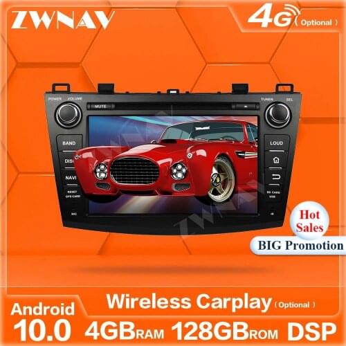 128G Carplay Android Screen Multimedia Player For Mazda3 Mazda 3 2009 2010 2011 2012 GPS Auto Audio Radio Music Stereo Head Unit