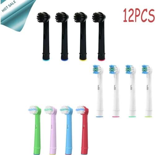 12x Bamboo Charcoal +Kids+ Precision Clean Brush Heads For Oral B Electric Toothbrush For Rotary Electric Toothbrush Replaceable