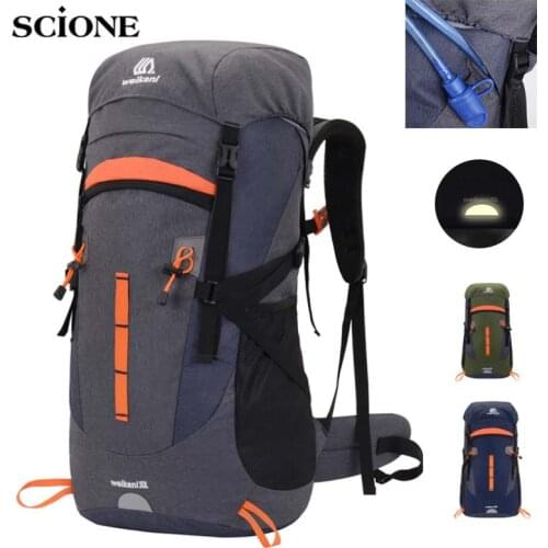 50L Travel Bag Camping Backpack Hiking Army Climbing Bags Trekking Mountaineering Large Sport Rucksack Molle Bag Camping XA218A