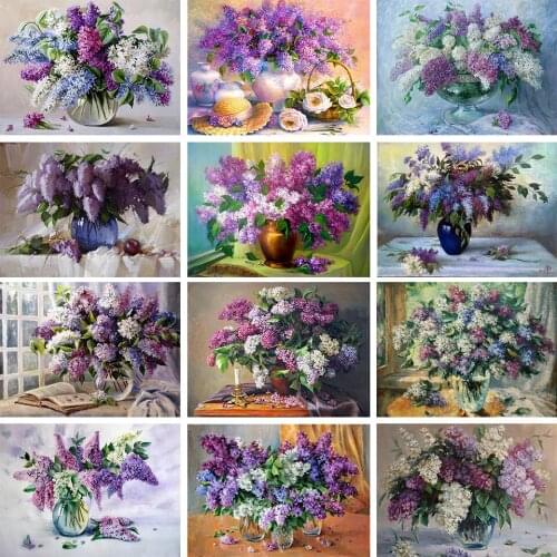 5D DIY Diamond Painting Flower Cross Stitch Kit Full Diamond Embroidery Rhinestone Mosaic Picture Home Decoration Handmade Gift